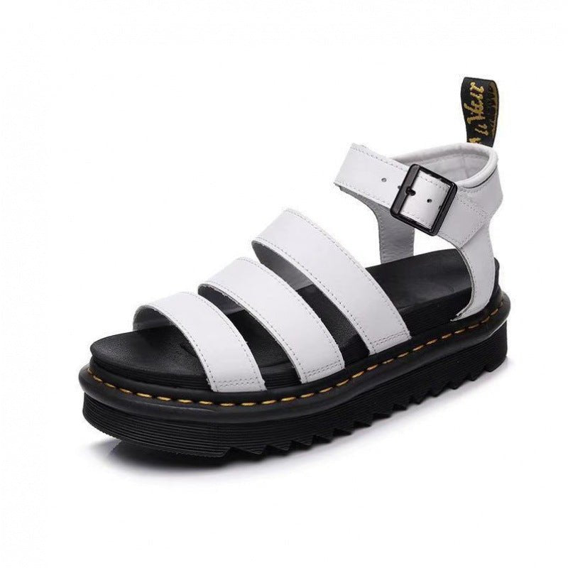 Eleanor | Strappy platform sandals with buckle and chunky sole