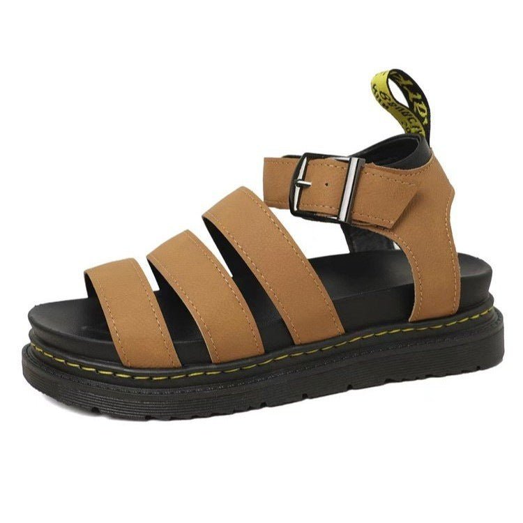 Eleanor | Strappy platform sandals with buckle and chunky sole