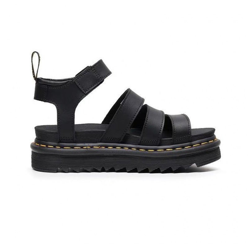 Eleanor | Strappy platform sandals with buckle and chunky sole