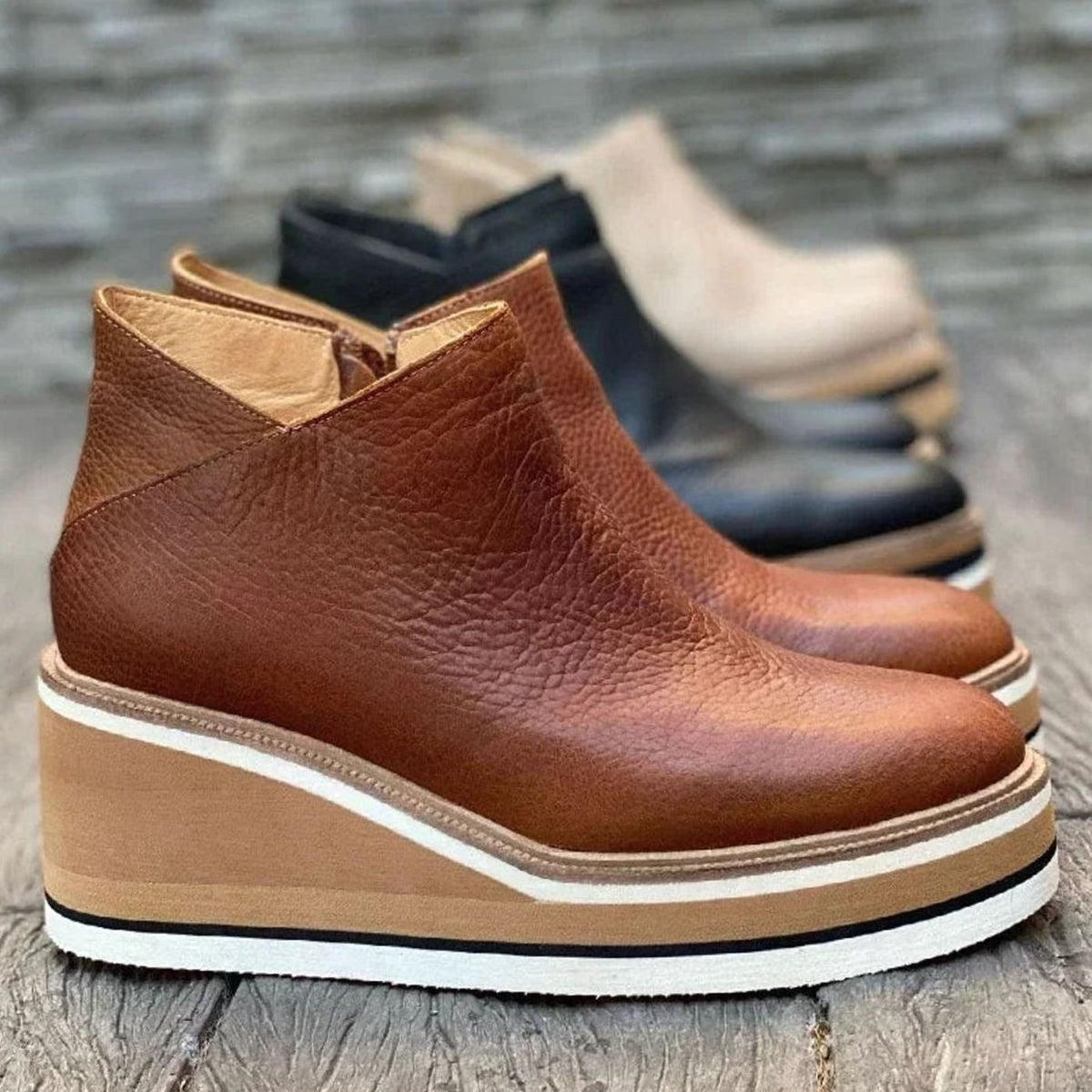 Penelope | Women's wedge platform Chelsea boots