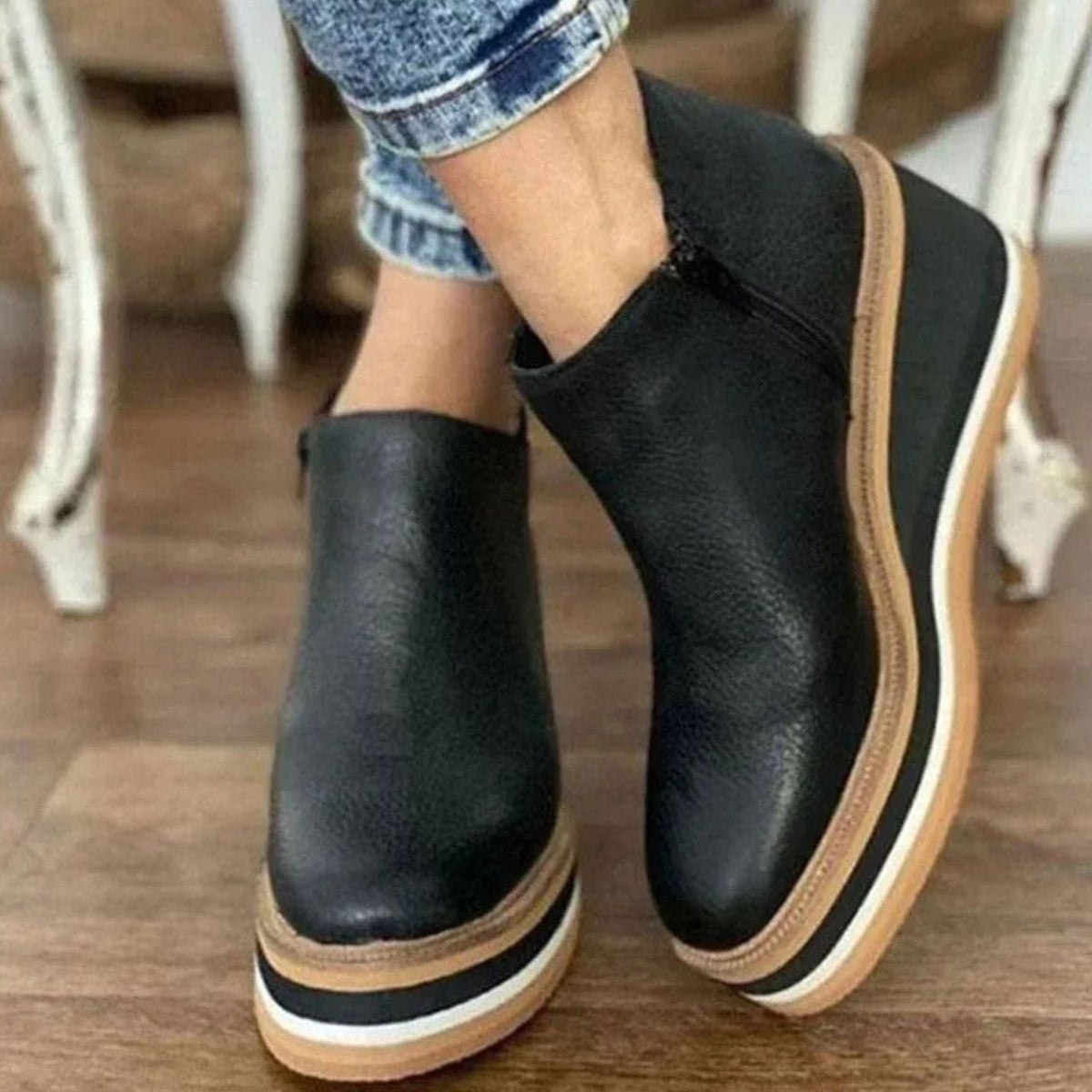 Penelope | Women's wedge platform Chelsea boots